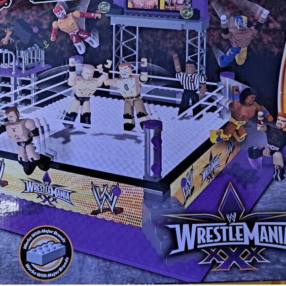New WWE Stackdown Wrestle Mania XXX Ring set 359 Pcs - Picture 2 of 8